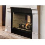 BRT40ST Fireplace flame. See through fireplace