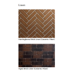 White Mountain Hearth Keystone Deluxe 36 B-Vent Fireplace Brick liner options