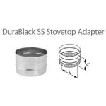 DuraVent 6" DuraBlack Stovetop Adapter - Stainless Steel - 1677SS
