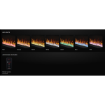 Trivista Pictura Wall Hanging Electric Fireplace LED Lights & Remote Control