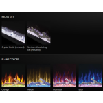 Napoleon Trivista Primis, Three-Sided Electric Fireplace media kit and flame colors