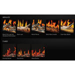 Napoleon Luminex Electric Fireplace Media Kits and flames