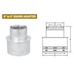 Metal-Fab Direct Vent 8" to 5" Enviro Adapter - 8DV5A