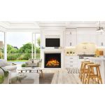 Napoleon Elevation Electric Fireplace NEFB36H-MF installed