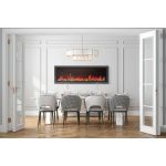 Napoleon Astound Built-in Electric Fireplace  NEFB74AB installed