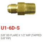 Skytech 3/8 Flare x 1/2 MIP - U1-6D-S