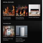 Napoleon Luminex Electric Fireplace Special features and technology