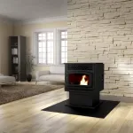 Drolet ECO-55 EPA Pellet Stove - DP00070 installed