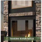 Pearl Mantels Tavern Non-Combustible Mantel 60 inches, river rock finish