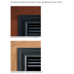 White Mountain Hearth Tahoe Luxury 42 Direct-Vent Fireplace - Extruded Aluminum Frames Frame and Bottom Trim Colors