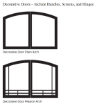 White Mountain Vail Vent-Free Premium 24 - Decorative Doors – Include Handles, Screens, and Hinges