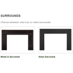 Vermont Castings Montpelier II Wood-Burning Insert - Surrounds