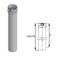 M&G DuraVent 12'' FasNSeal 18'' Adjustable Vent Length - FSAVL12 // FSAVL12