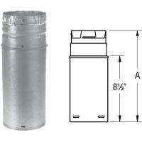 M&G DuraVent PelletVent Pro 12'' Pipe Extension - Galvalume - 4PVP-12A // 4PVP-12A