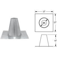 M&G DuraVent PelletVent Pro Tall Cone Roof Flashing Flashing - 4PVP-FF // 4PVP-FF