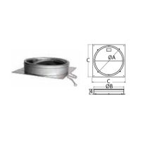 M&G DuraVent 10'' DuraTech Anchor Plate w/Damper - 99142 // 10DT-APD