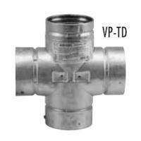 Selkirk 3" VP Pellet Pipe Double Tee w/ Cap - 3VP-TD