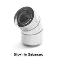 Selkirk 3'' Direct-Temp Multi-Fuel 45 Degree Elbow - SC03E45