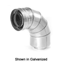 Selkirk 3'' Direct-Temp Multi-Fuel 90 Degree Elbow - SC03E90