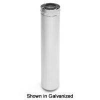 Selkirk 4'' Direct-Temp Multi-Fuel 36'' Stainless Pipe - Black - SC04L36B