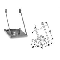 Security Chimneys 10'' Secure Temp ASHT Adjustable Tee Support - 10SME