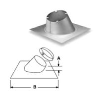 Security Chimneys 10'' Secure Temp ASHT Peak Roof Flashing 1/12 -7/12 - 10FPR