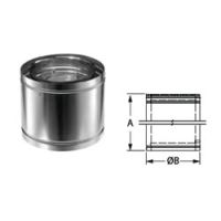 M&G DuraVent 10" DuraChimney II 18" Length Chimney Pipe - 10DCA-18