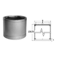 M&G DuraVent 24'' DuraTech 36'' Chimney Pipe - Stainless Steel - 99804SS // 24DT-36SS