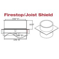 Selkirk 24'' Firestop / Joist Shield - 224465 - 24S-JS