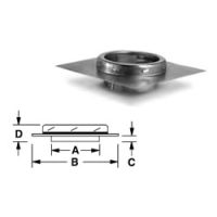 Security Chimneys 5'' Secure Temp ASHT Anchor Plate - 5SP