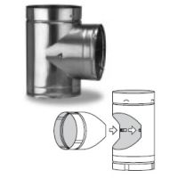 Security Chimneys 5'' Tubinox Split Base Tee - 5LT