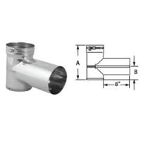 M&G DuraVent 3" DuraFlex SS Tee - 3DFS-T