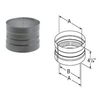 M&G DuraVent 6'' DuraBlack Double-Skirted Stovetop Adapter - 1672 // 6DBK-ADDB