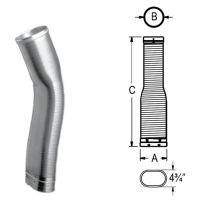 M&G DuraVent 6'' DuraLiner Oval-To-Round Heavy Duty Flex Pipe 60'' - 6DLO-60FR // 6DLR-60ORHF