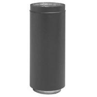 Metal-Fab Black Pipe 6" x 18" Adj. Dbl. Wall - 6DWB18A
