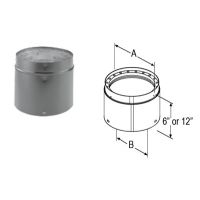 M&G DuraVent 7'' x 12'' DVL Double-Wall Adjustable Black Pipe 8787 // 7DVL-12ADJ