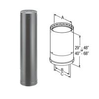 M&G DuraVent 7'' DVL Telescoping Length 29-48'' - 8746 // 7DVL-46TA