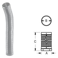 DuraVent 8" DuraLiner Round-To-Round Flex Pipe 60" - 4860-F // 8DLR-60F