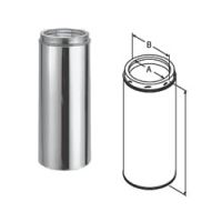 M&G DuraVent 7'' x 12'' DuraTech Chimney Pipe - Black - 9503B // 7DT-12B