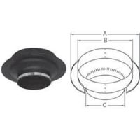 Selkirk 7" SuperPro Deluxe Black Ceiling Support - SPR7CSB