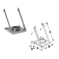 Security Chimneys 7'' Secure Temp ASHT Adjustable Tee Support W/ Coupler - 7SMA