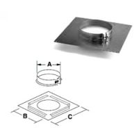 Security Chimneys 7'' Secure Temp ASHT Floor Support - 7SD