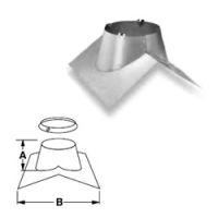 Security Chimneys 7'' Secure Temp ASHT Peak Roof Flashing 1/12 -7/12 - 7FPR
