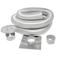 Metal-Fab SuperFlex 7'' x 35' Length Stainless Steel Chimney Liner Kit - SLK0735C