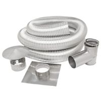 Metal-Fab SuperFlex 7'' x 35' Length Stainless Steel Chimney Liner Kit - SLK0735T