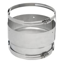 Metal-Fab SuperFlex 7'' Flex Connector - Standard w/ Clamp Connector - 7SLFCC