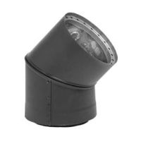 Metal-Fab Black Pipe 8" x 45 Elbow Dbl. Wall - 8DWB45