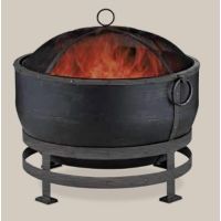 Uniflame Oil Rubbed Bronze Wood Burning Outdoor Firebowl With Kettle Design - WAD1579SP