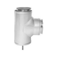 Metal-Fab Corr/Guard 16" D Conical Tee With Drain - 16FCGCTD-C60