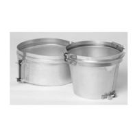 Metal-Fab Corr/Guard 14" D Reducing Connector 14" To 8" - 14FCGSW8R